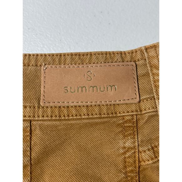 Summum Womens Size 36 Brown Twill Stretch Worker Pockets Tapered Pants Trousers - Picture 10 of 12